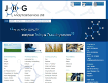 Tablet Screenshot of jhganalyticalservices.ie